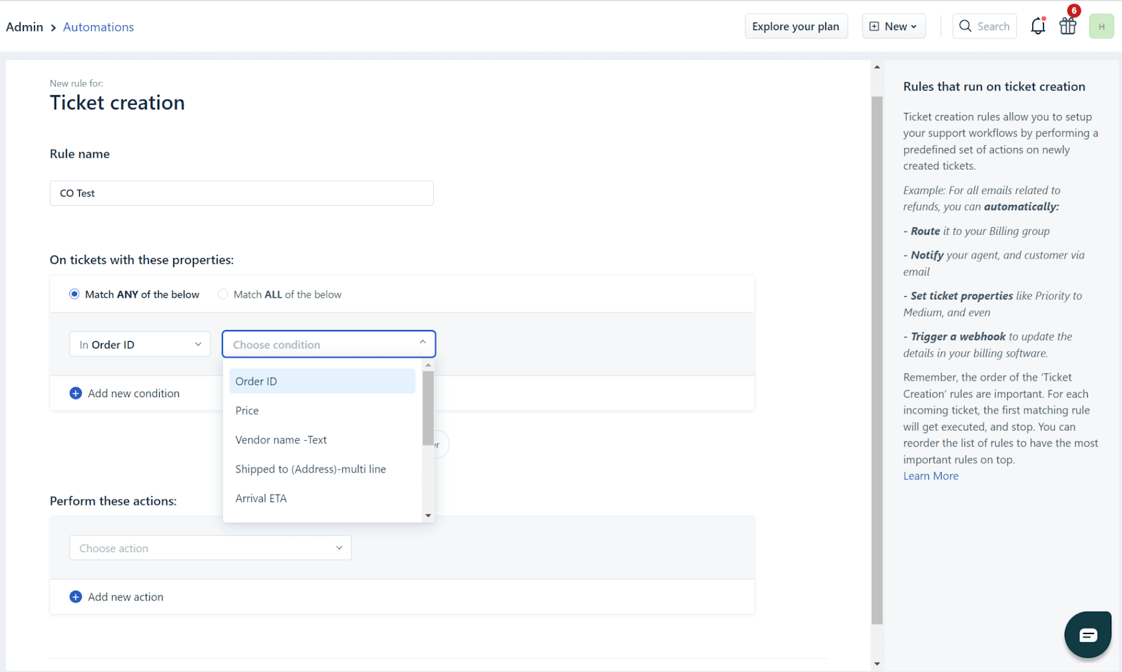 Freshdesk Custom Objects enhancement - Automations