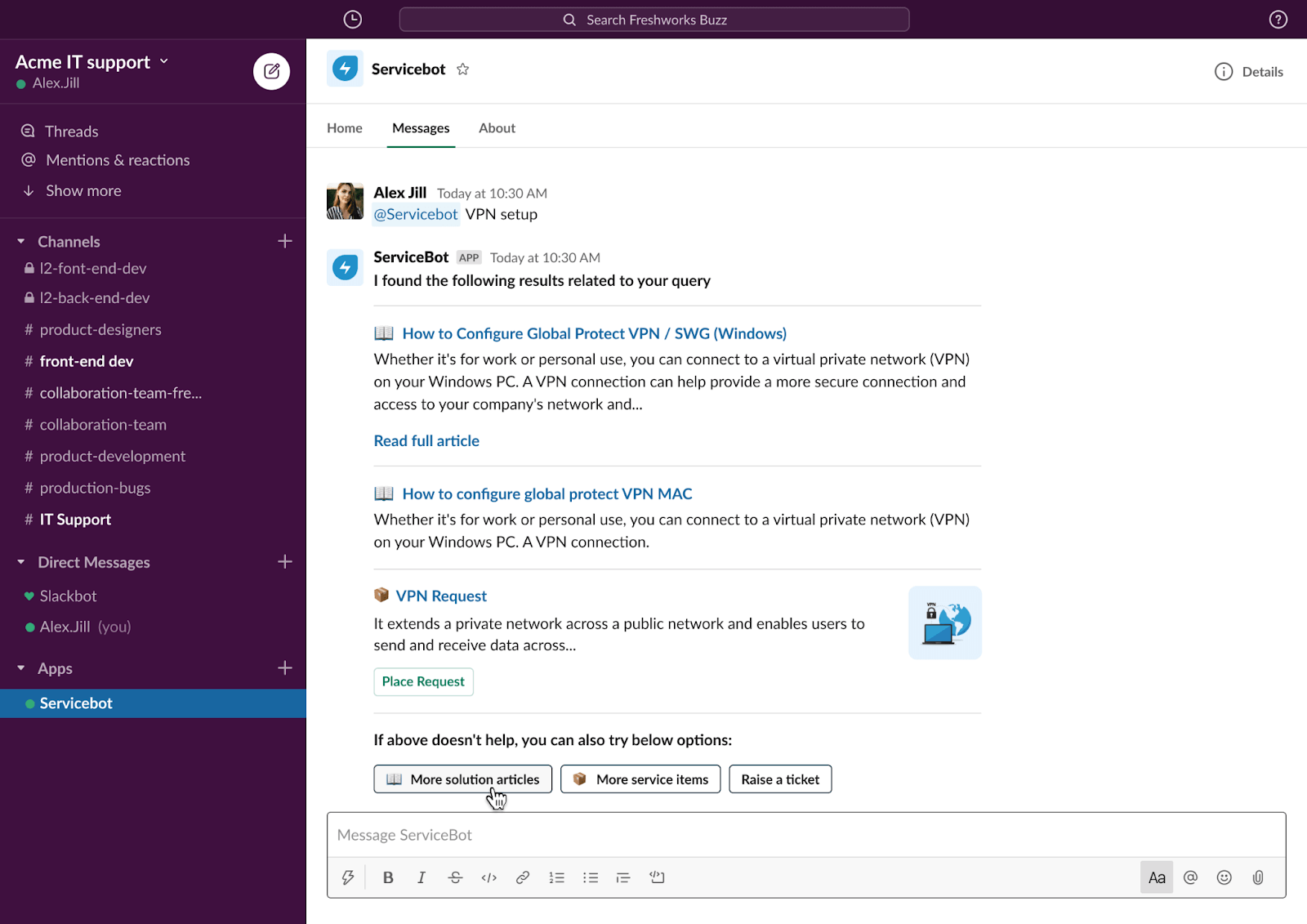 Virtual Agent now supports Hybrid responses and Feedback controls on Slack